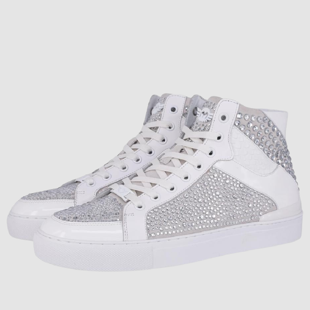 Patent White Sneakers