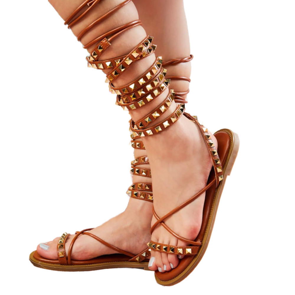 Mata Groups USA Wrap Around Tan Sandals