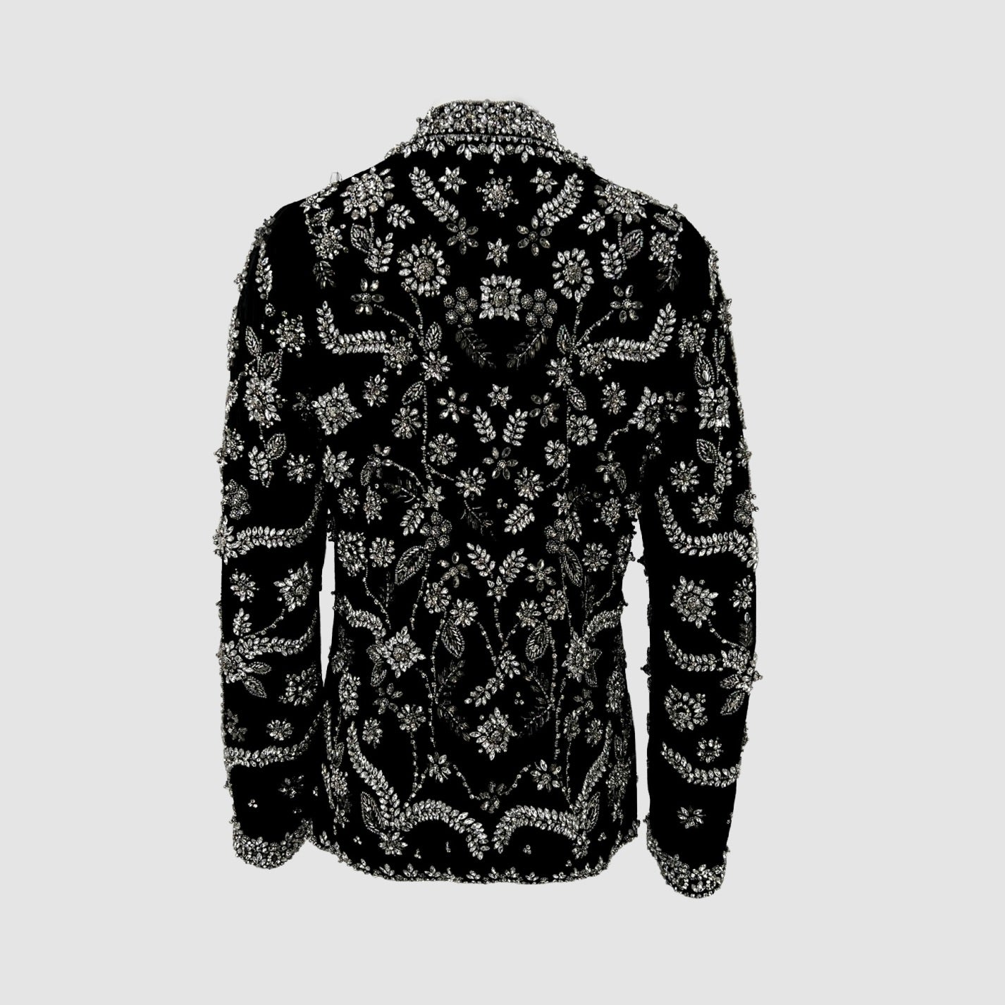 diamond for eden black and silver jacket