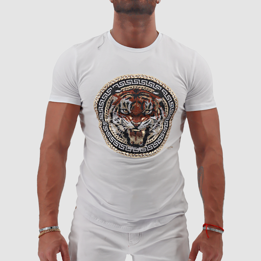 UOMINI Tigro White T-Shirt W Tiger