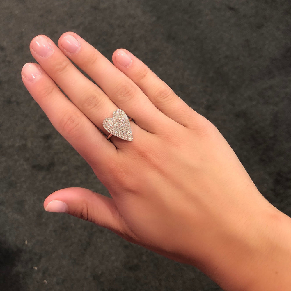 Gemelli Medium Heart Ring