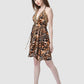 Jsquad Orange Leopard Short Dress