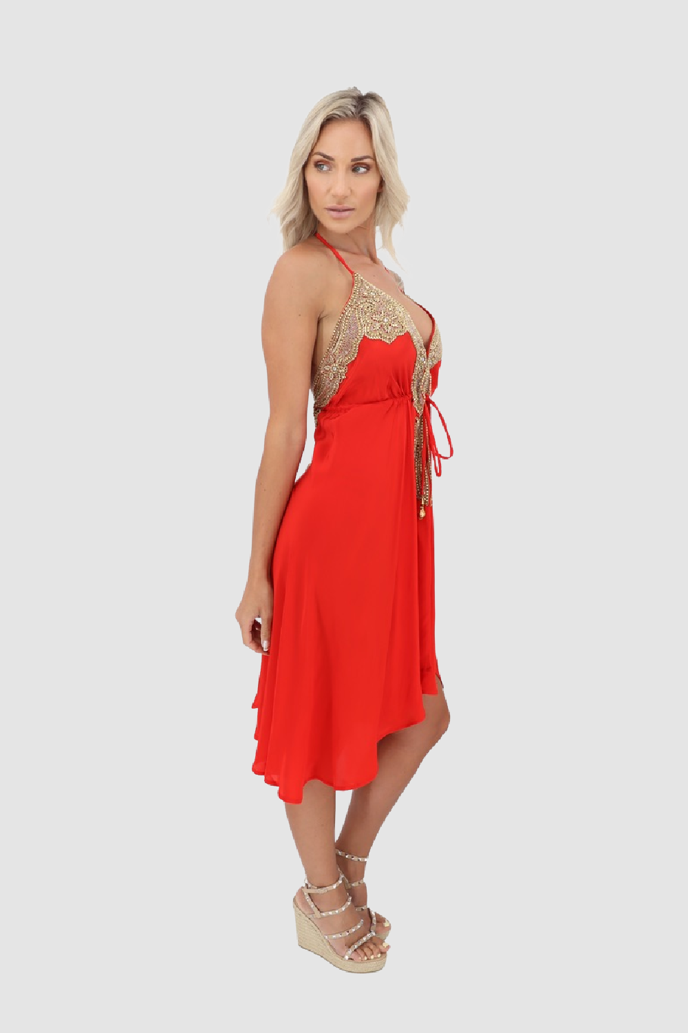 JSQUAD Red Short Dress
