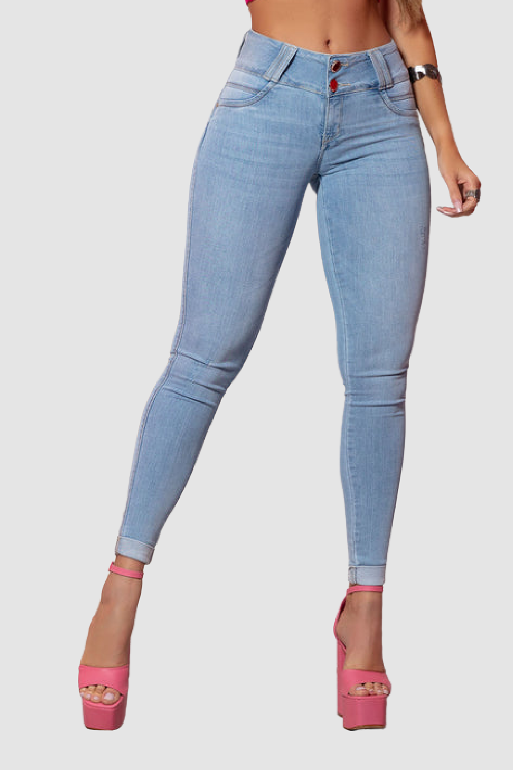 Jeans URock Skinny Light Wash Couture –