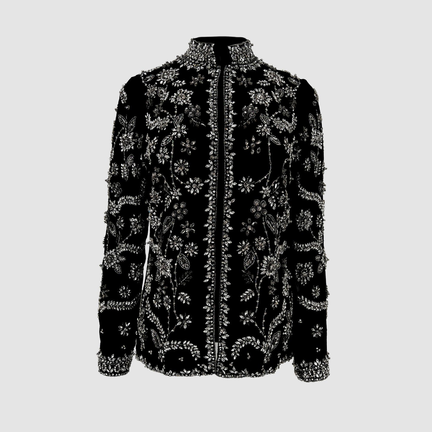 diamond for eden black and silver jacket