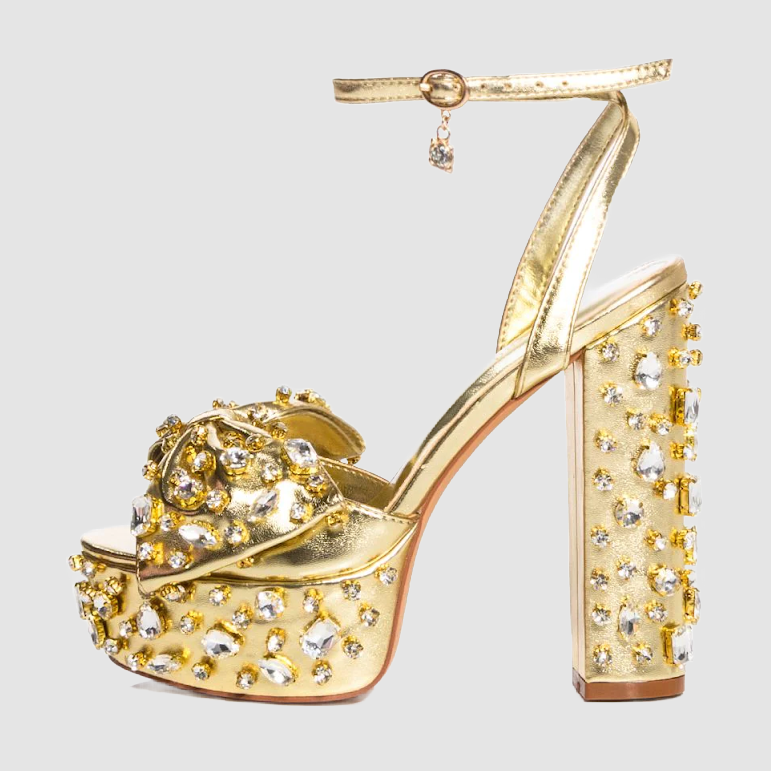 Azalea Wang Gold Bow Platform