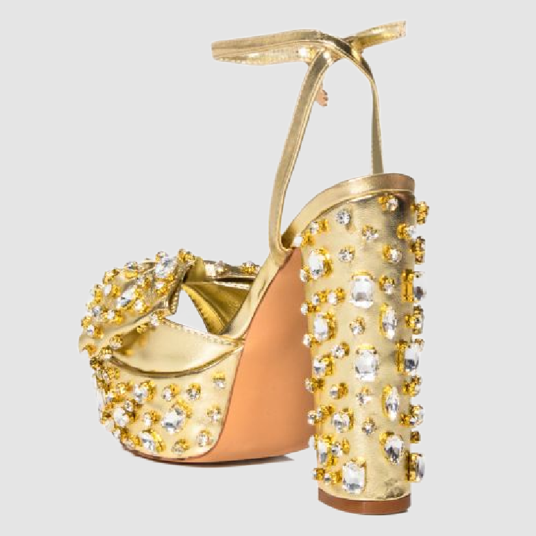 Azalea Wang Gold Bow Platform