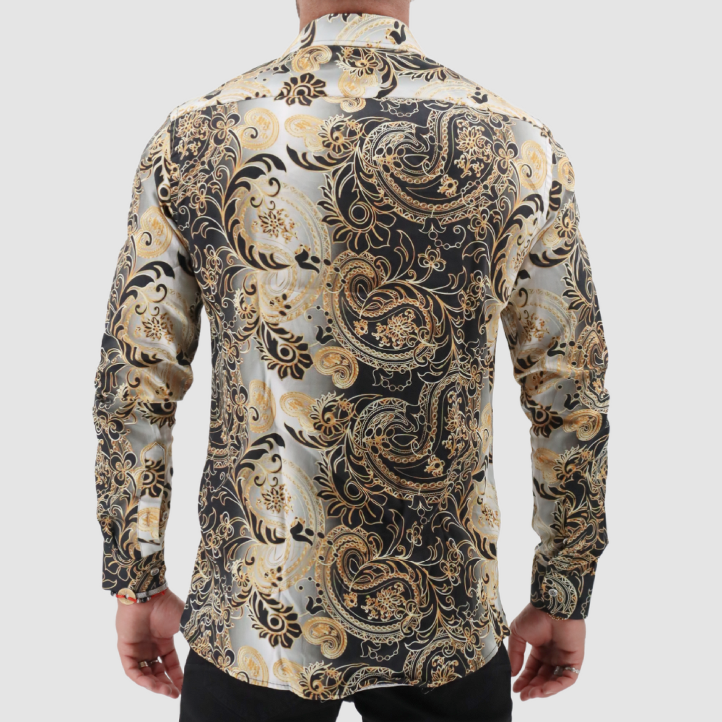 IL MACHISTO Gold Black Shirt