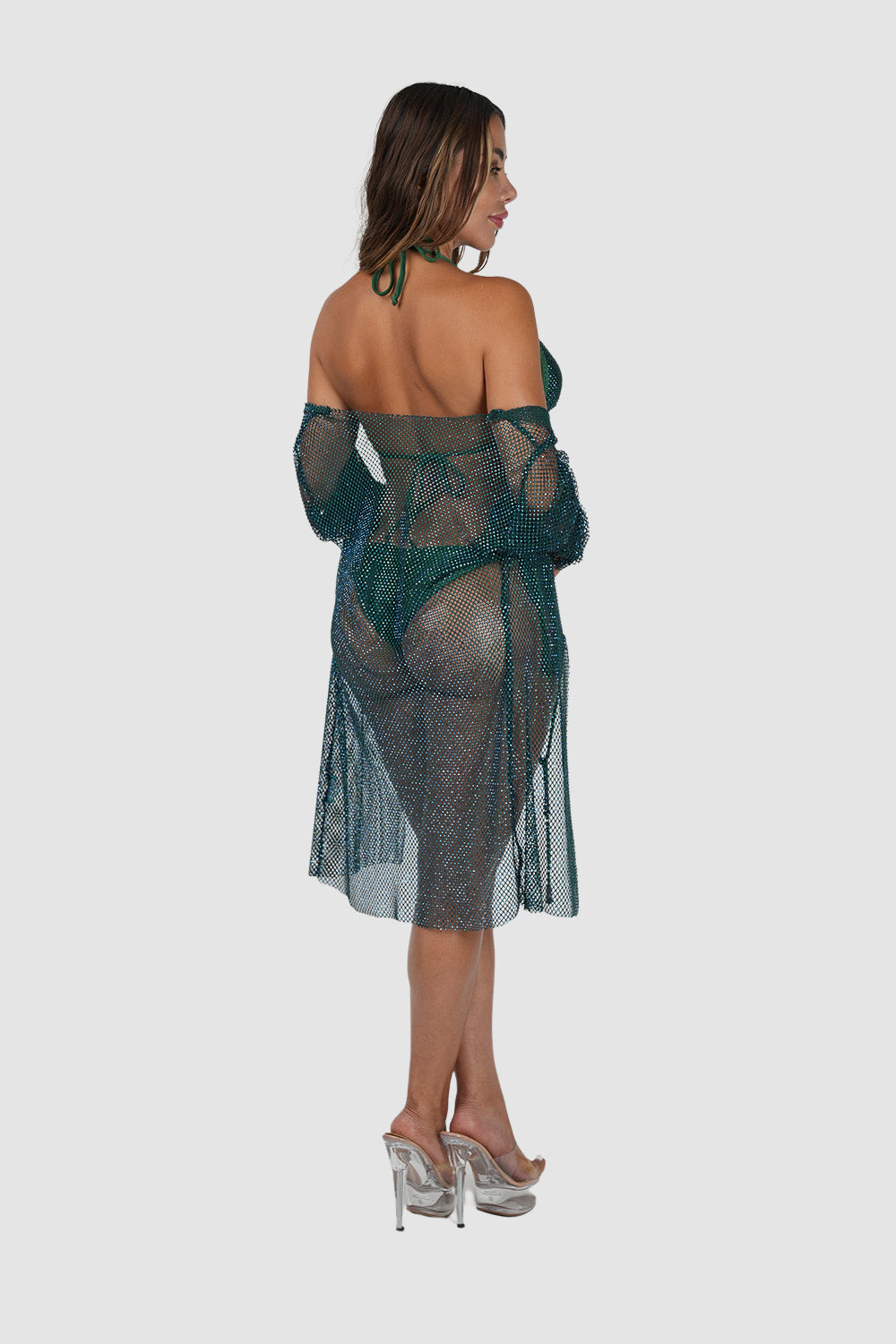 BACCIO Retro Green L/S Cover Up