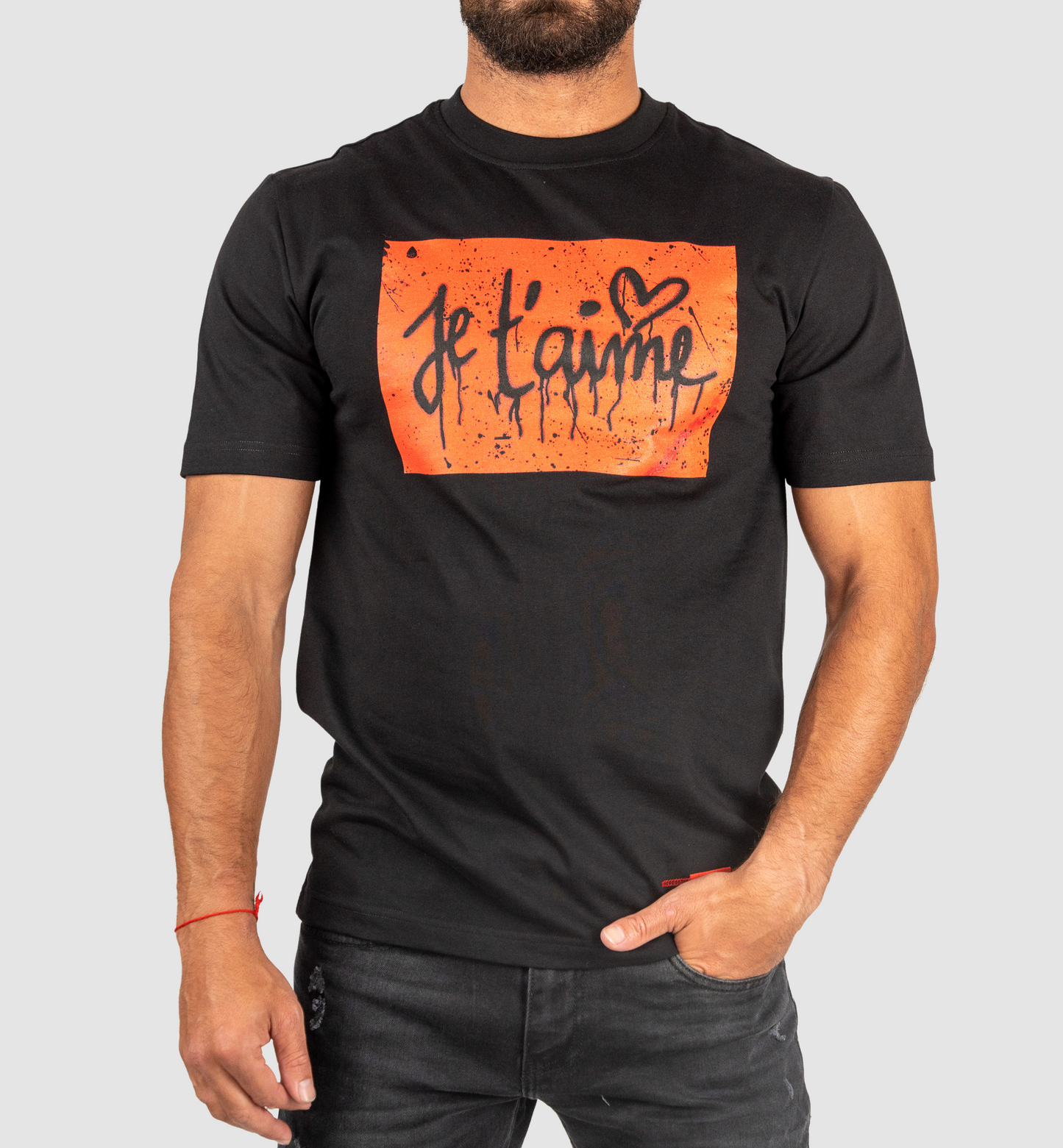 PARTCH BLACK JE T'AIME T-SHIRT