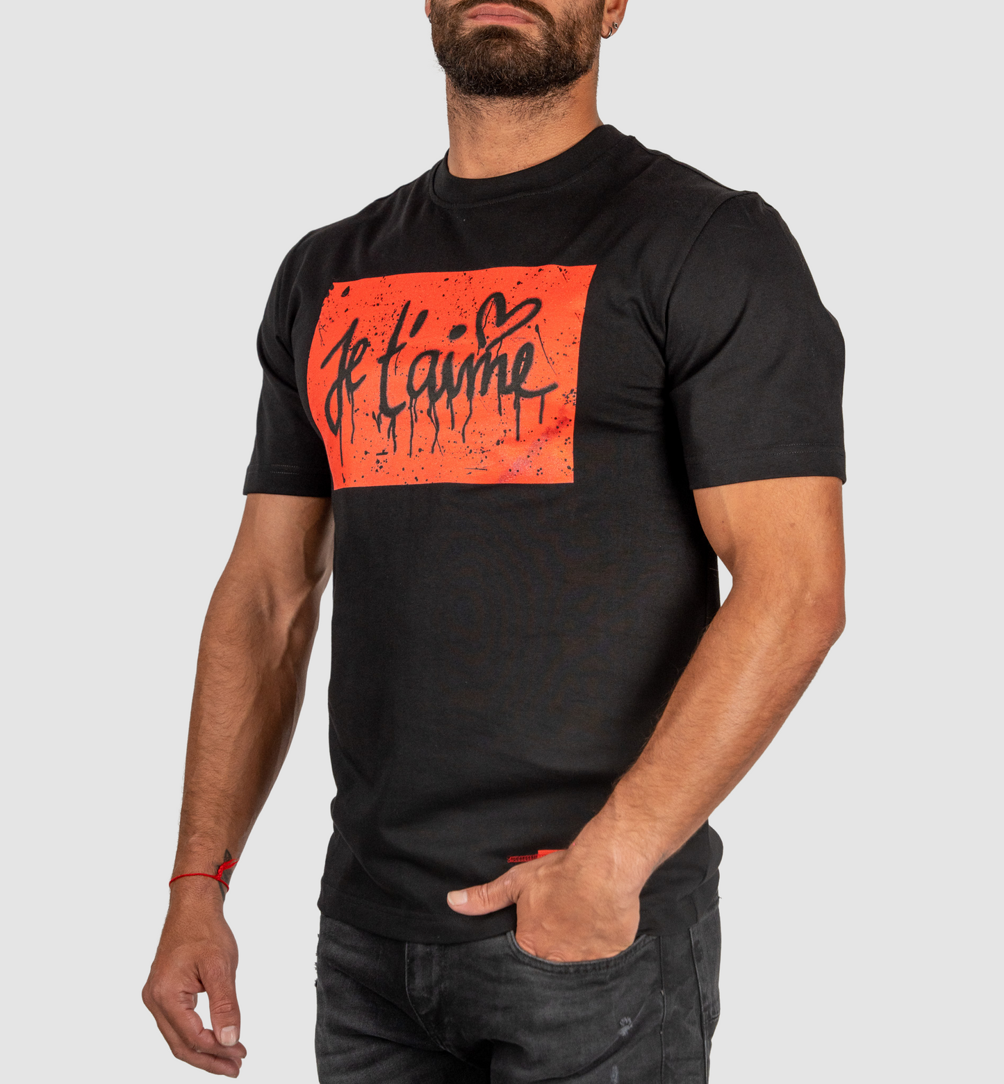 PARTCH BLACK JE T'AIME T-SHIRT