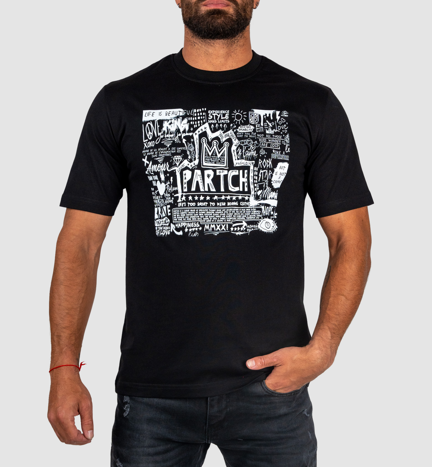PARTCH BLACK POP LOVE T-SHIRT