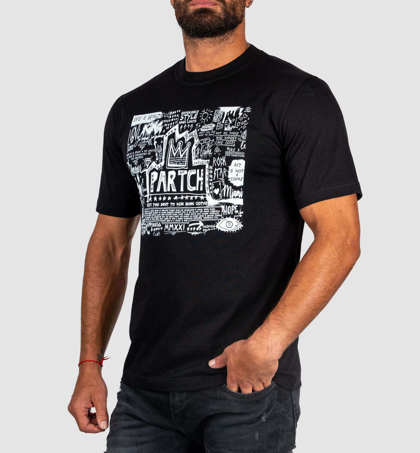 PARTCH BLACK POP LOVE T-SHIRT