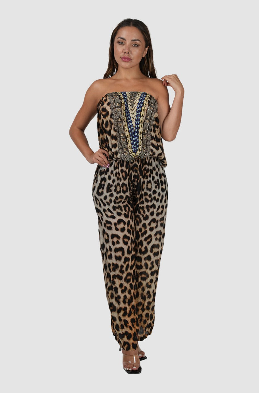 Casa Del Mar Cheetah Mirror Jumpsuit