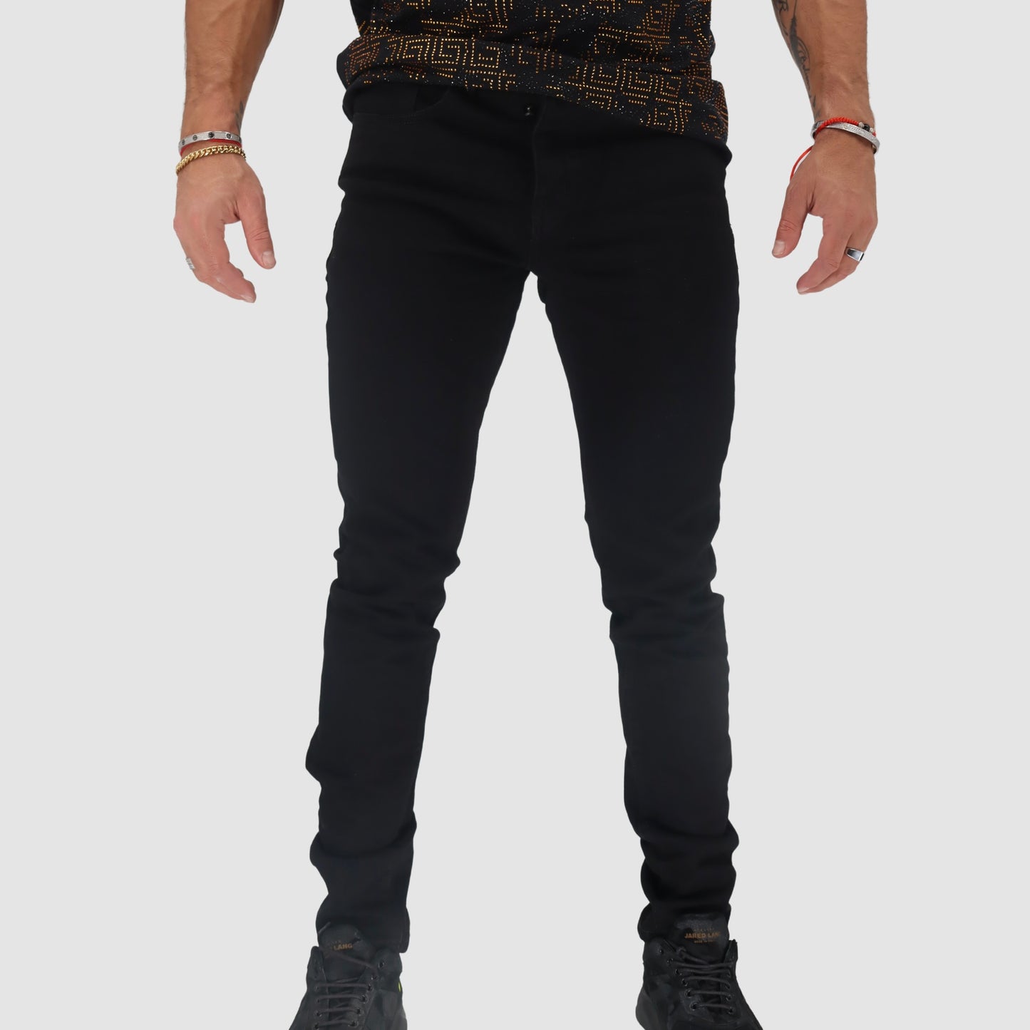 KASH Black Plain Jeans