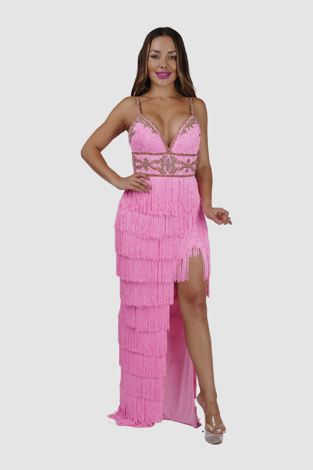 Candy Pink Long Dress 1 Candy Pink Long Dress 1