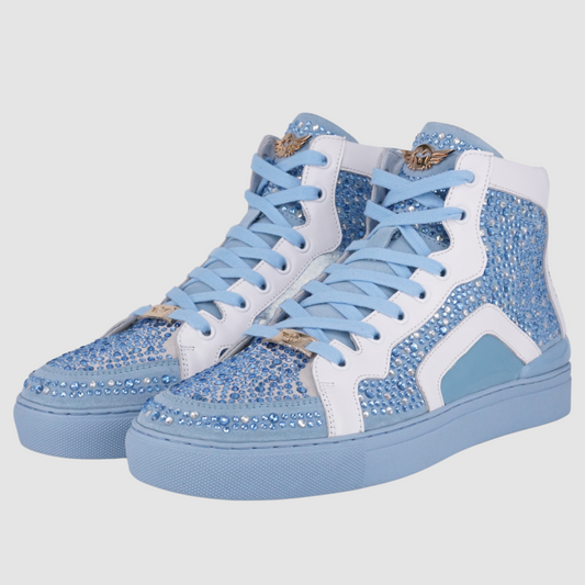 Baby Blue N White Sneakers