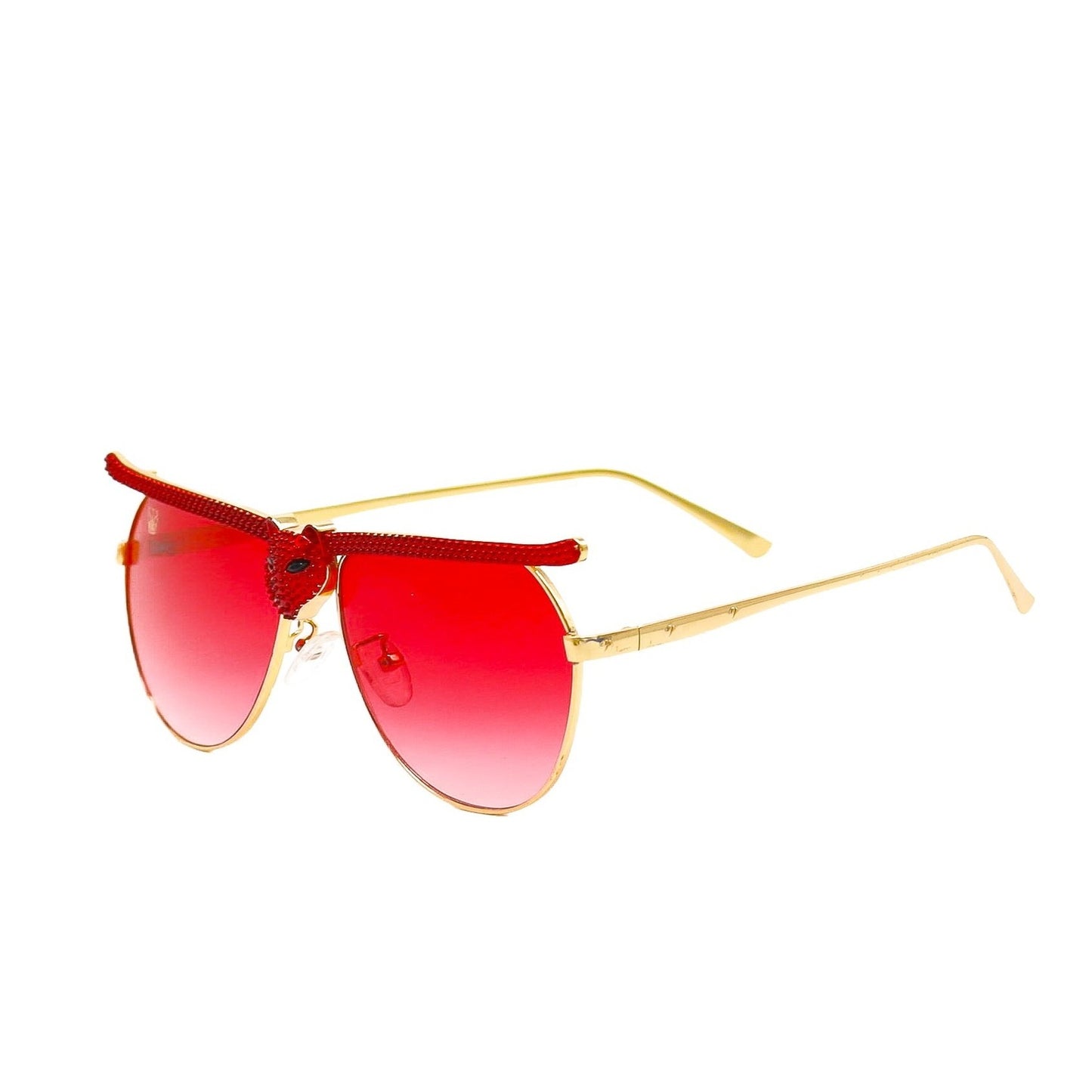 SUMMERZ FASHION Red Animal Eyes Sunglasses