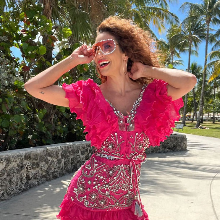 pink paparazzi dresses NEW Size 10 Pink Paparazzi Prom Formal $360 Strapless High Slit Dress Cruise