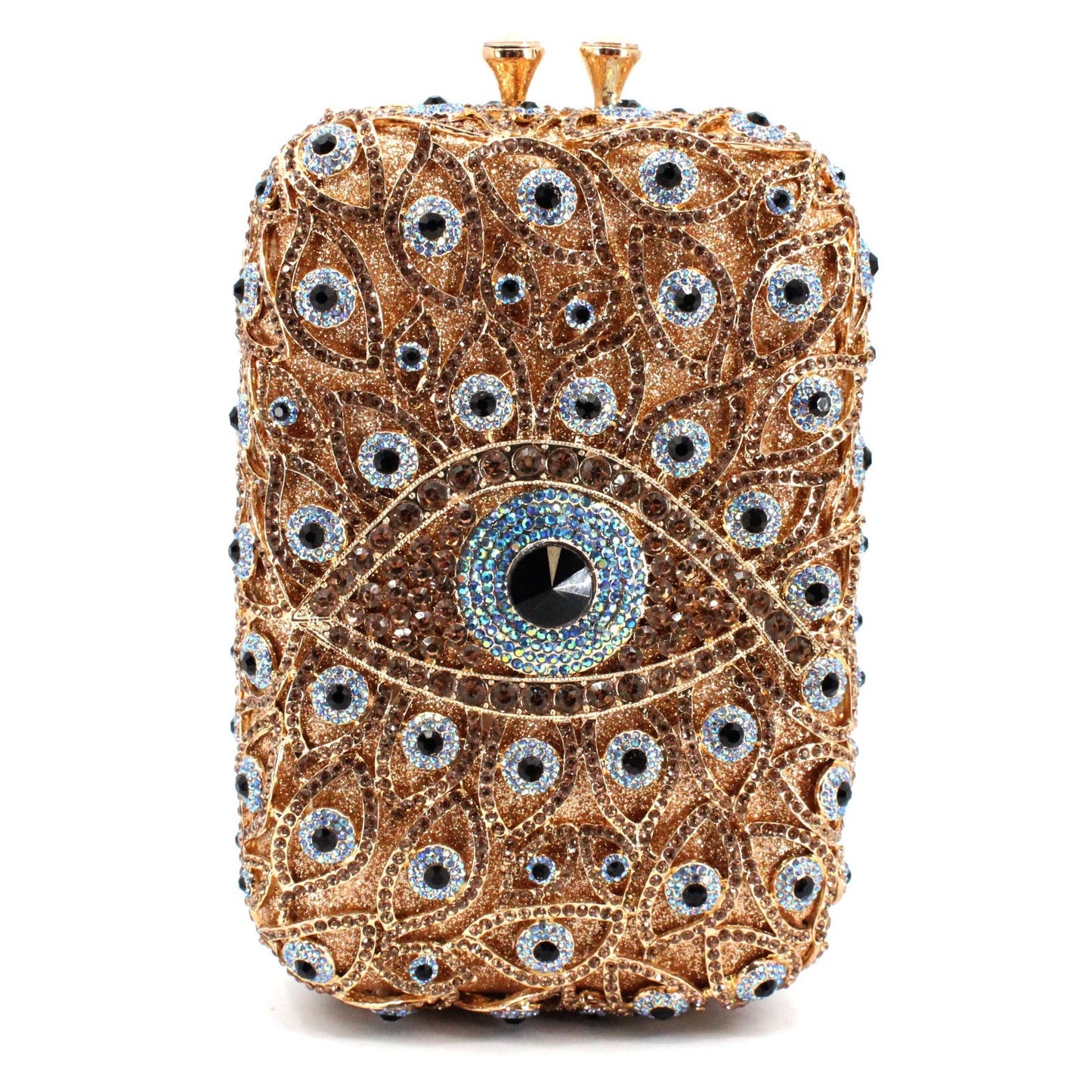 SAIGAOTE Gold Multi Eyes Clutch