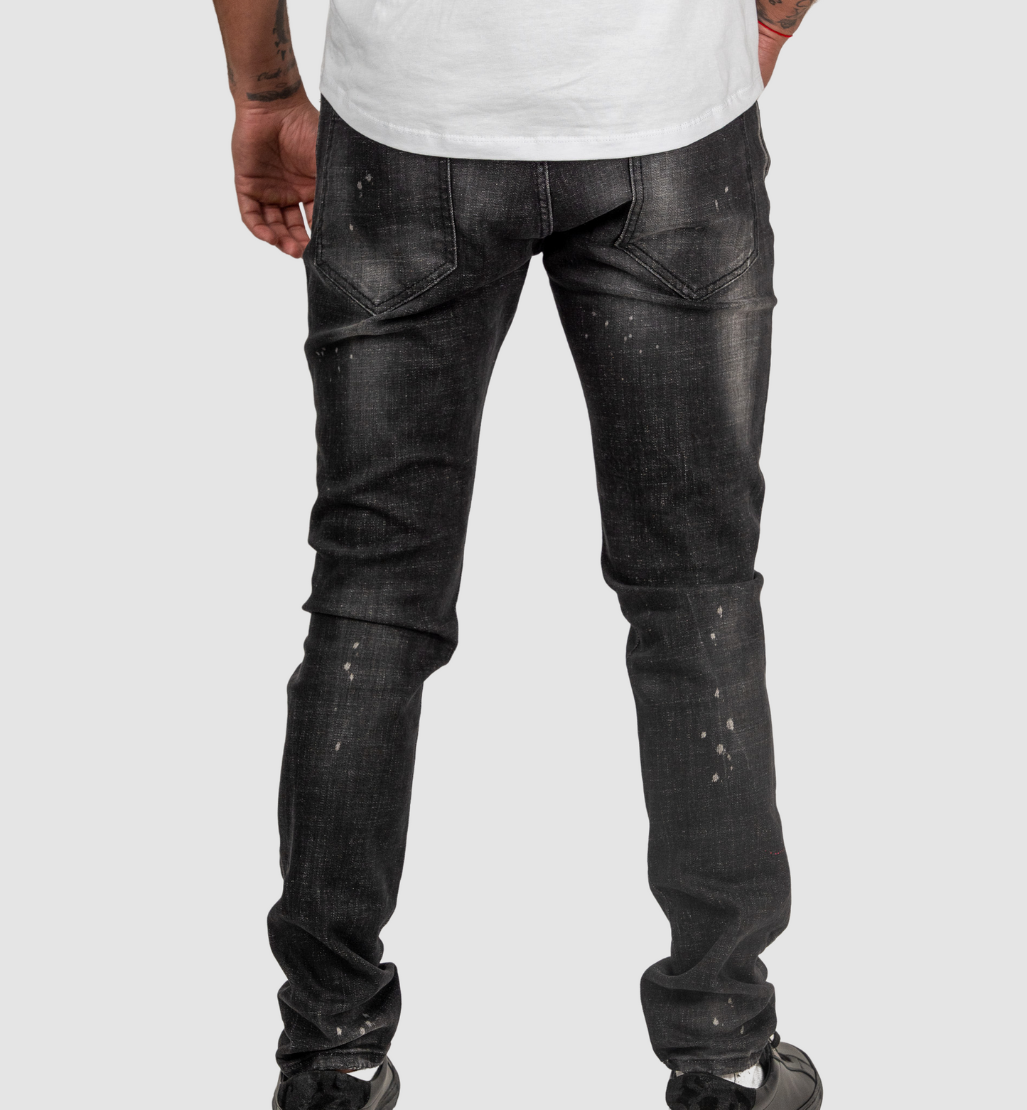 GEORGE V Black/Silver Jeans