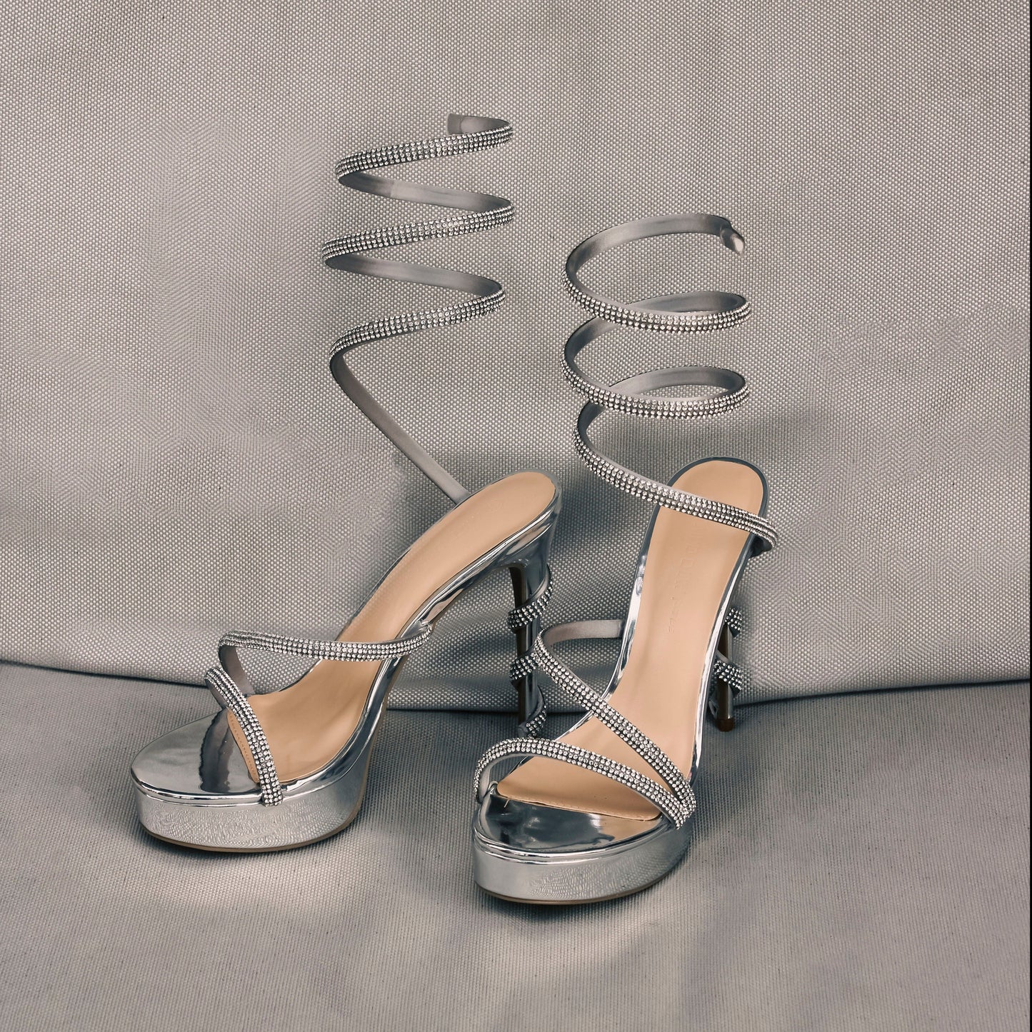 WVA Silver High Heels