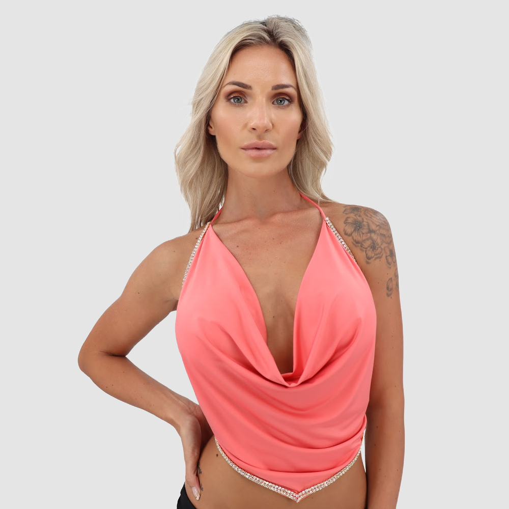 VIE SAUVAGE Renee Coral Top