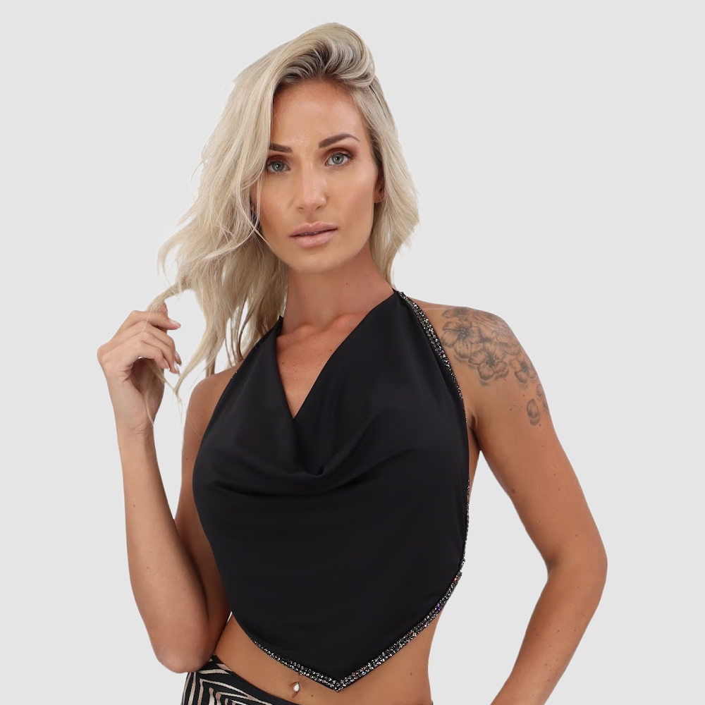 VIE SAUVAGE Renee Black W Black Top