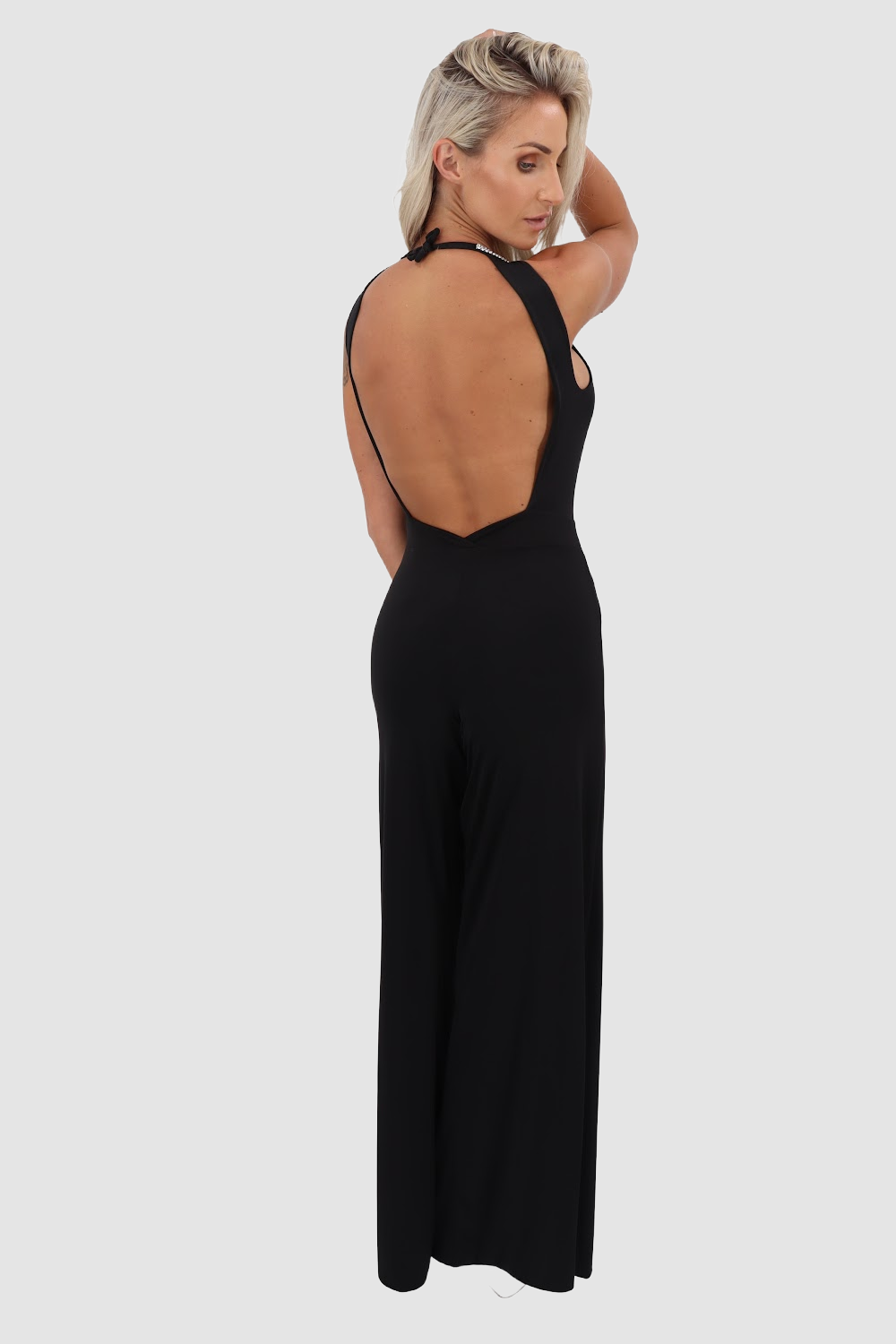 VIE SAUVAGE Adrian Black Jumpsuit W Silver
