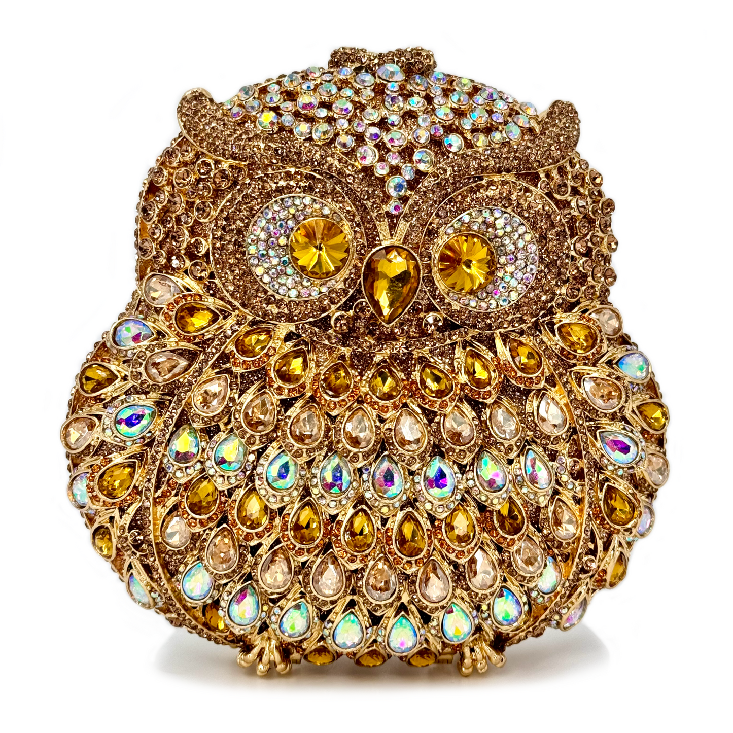 SAIGAOTE AB Gold Owl Clutch
