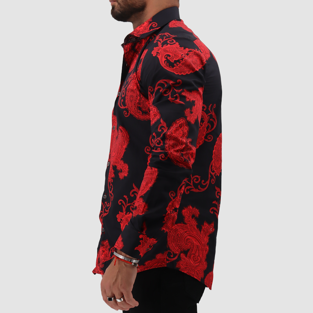 IL MACHISTO Black Red Shirt