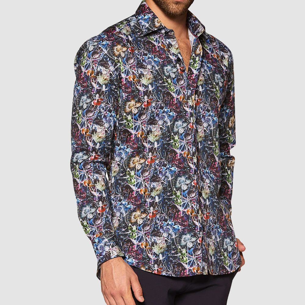 BERTIGO Multicolor Flowers Shirt