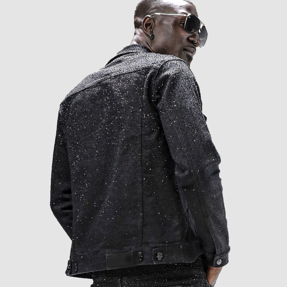 kash Black Diamond Denim Jacket