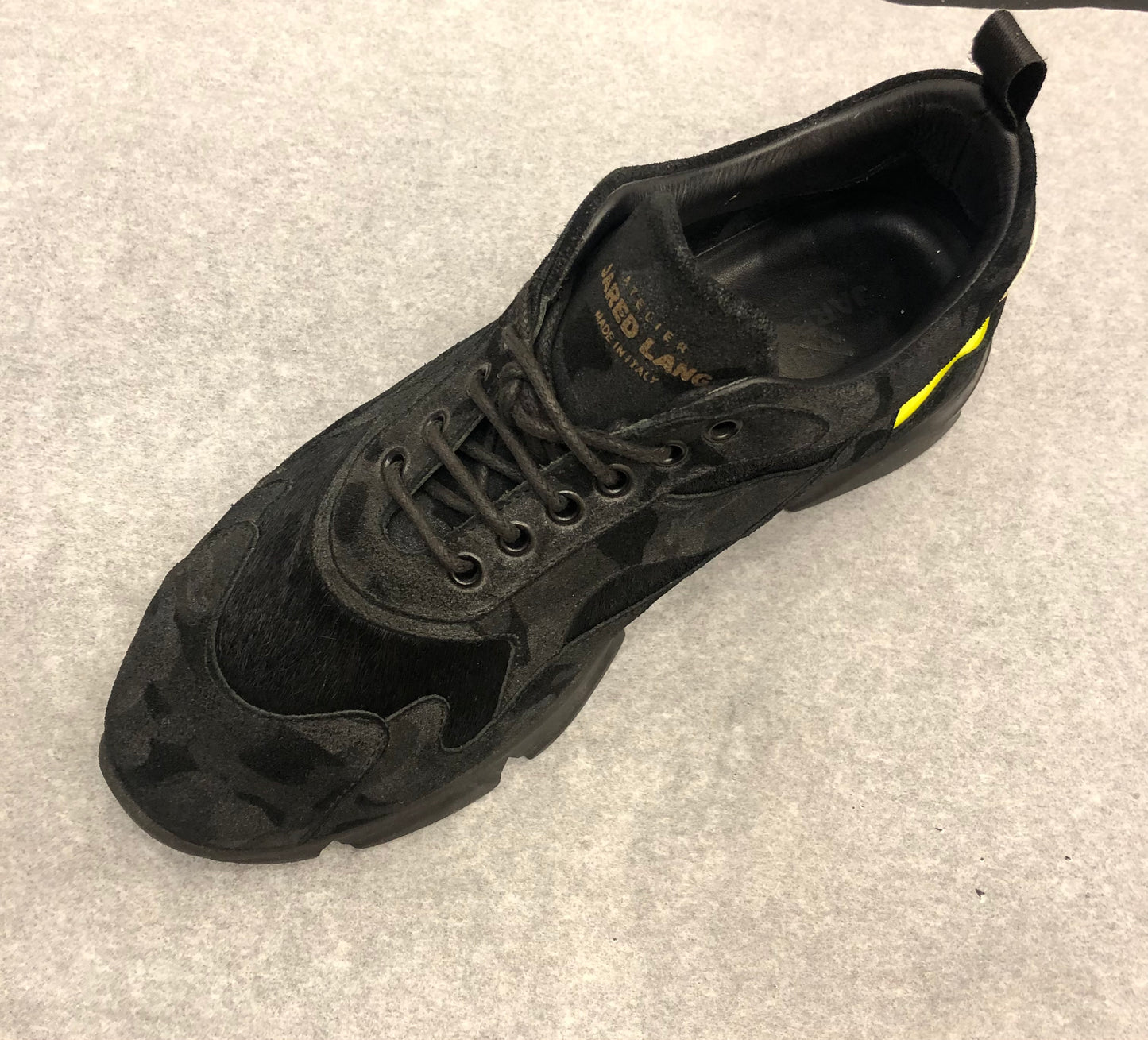 Black W Green Sneakers