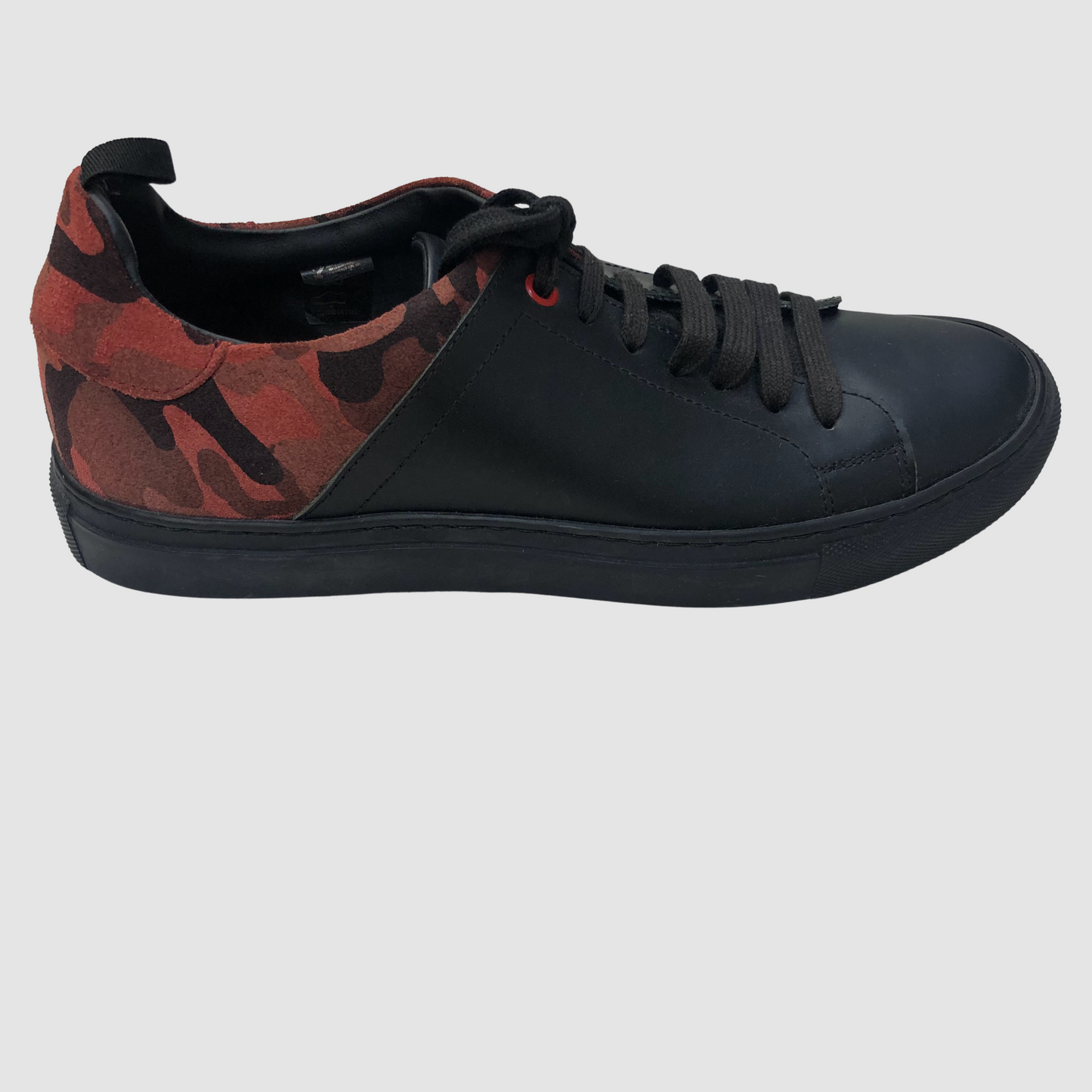 Black W Red Sneakers