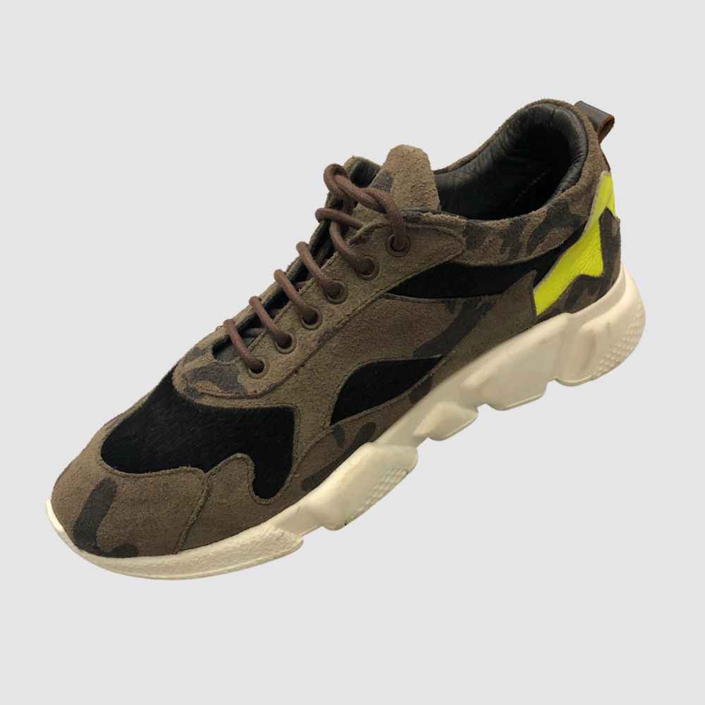 Jared Lang Camouflage W Green Sneakers