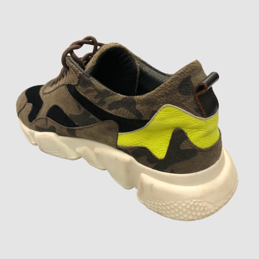 Jared Lang Camouflage W Green Sneakers