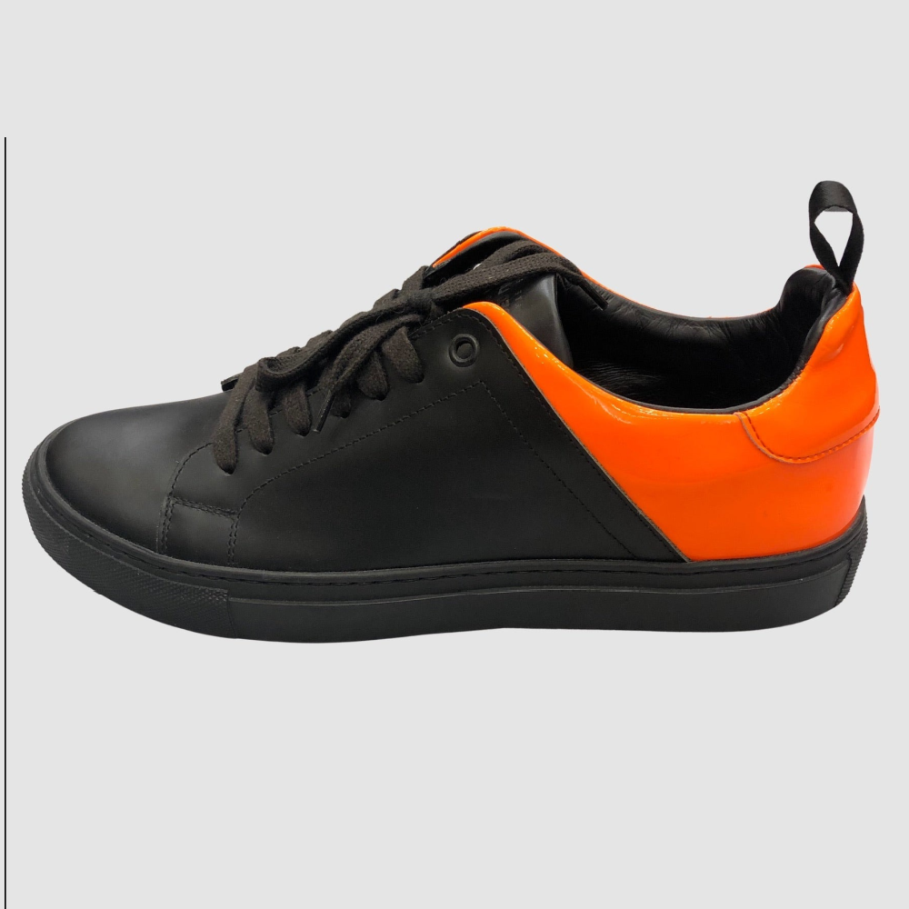 Jared Lang Black Sneakers w Orange
