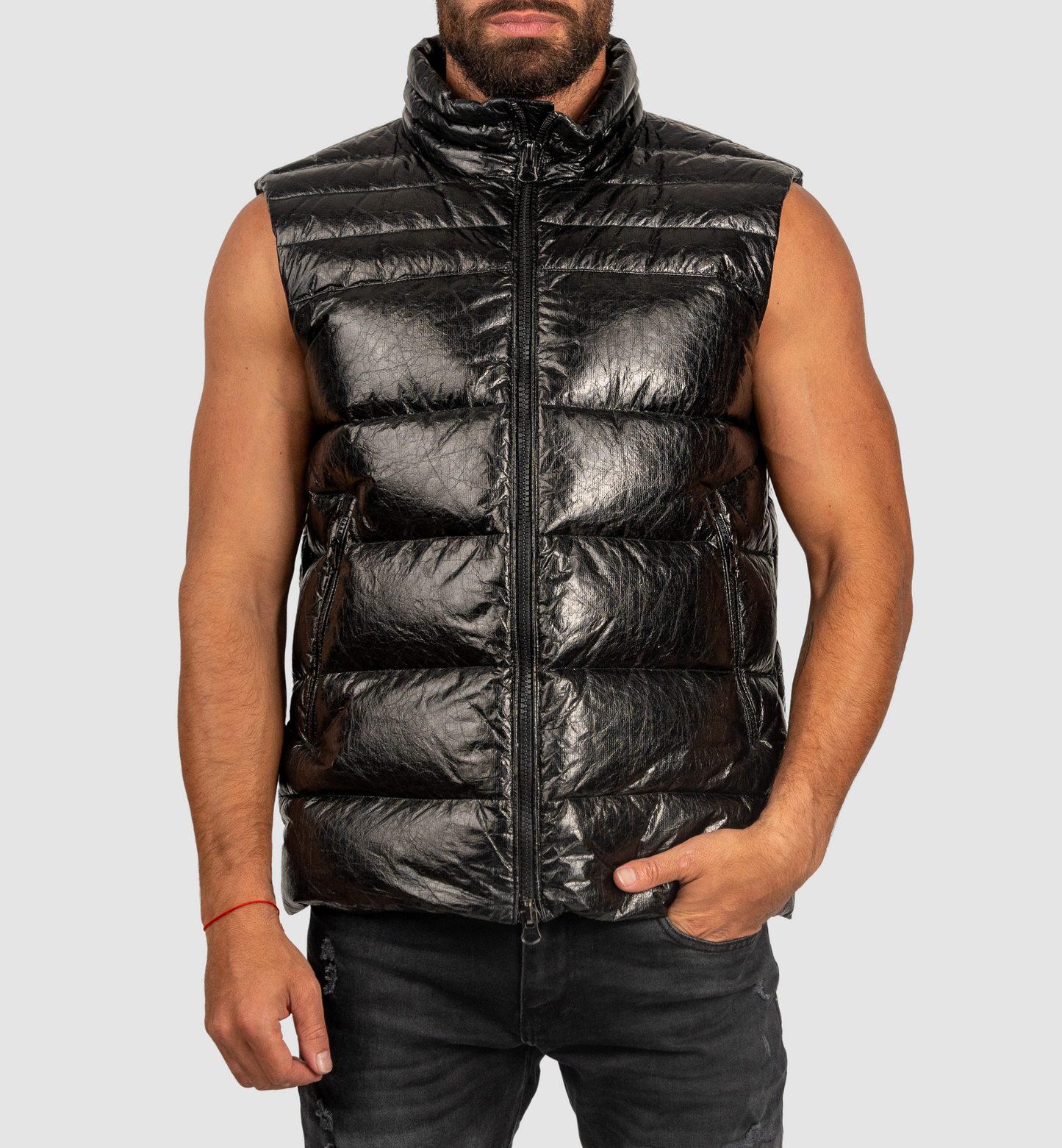 JARED LANG BLACK VEST L/P