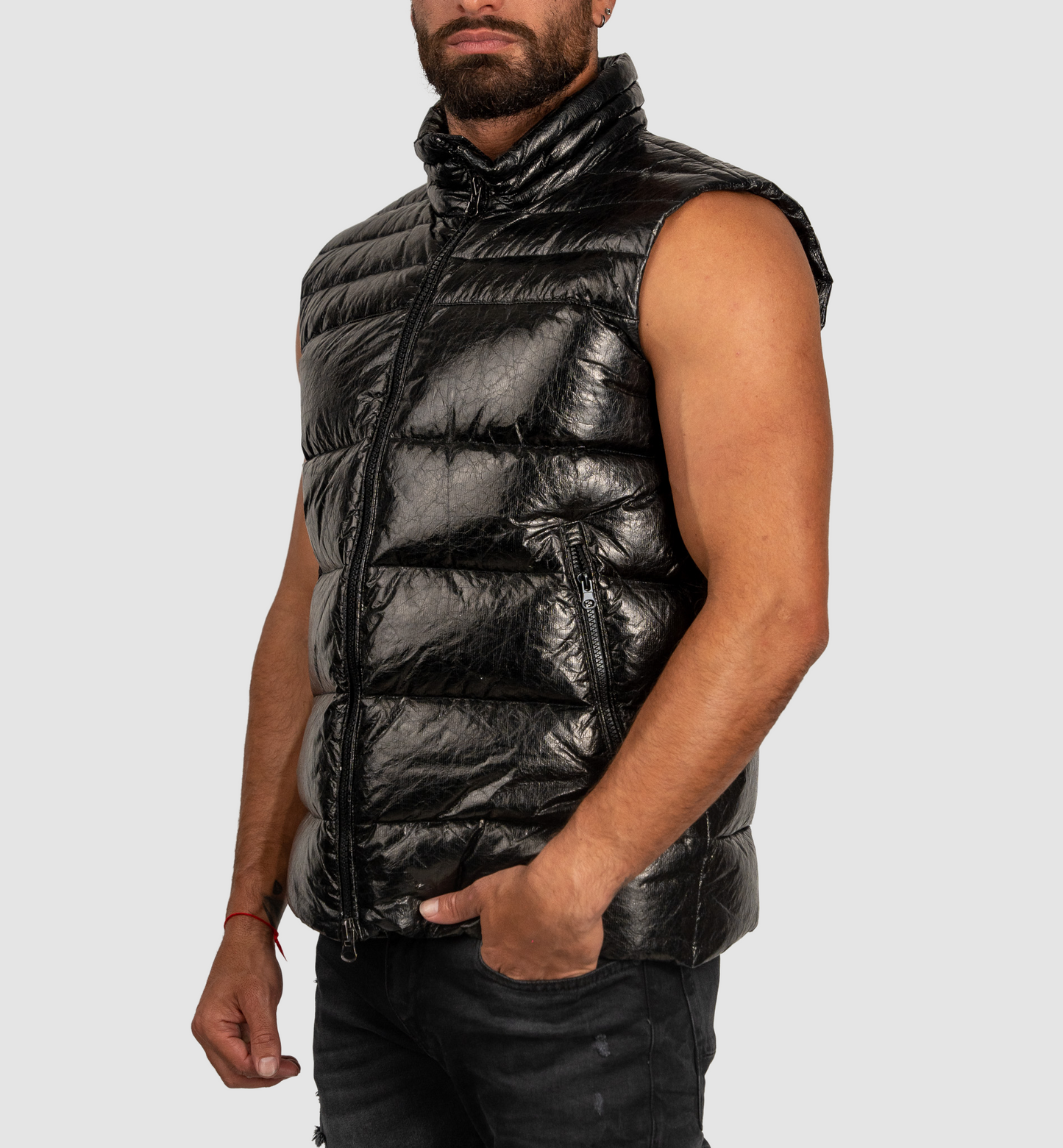 JARED LANG BLACK VEST L/P