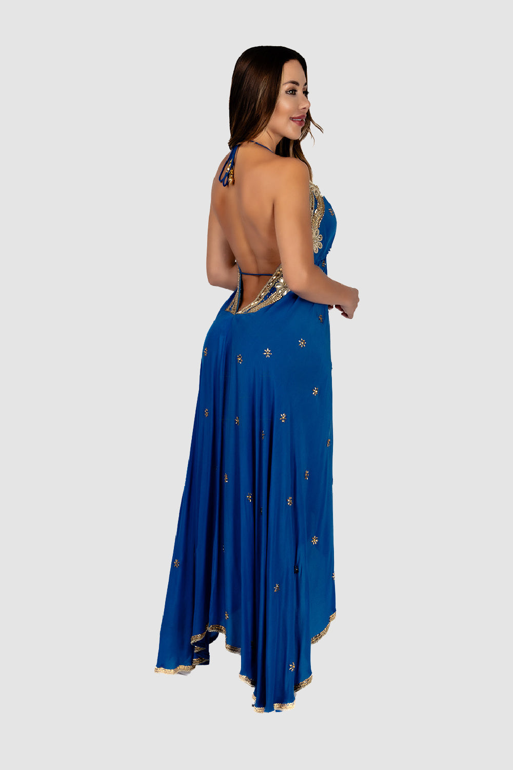 KAREENA'S EMBELLISHED COBALT BLUE DRESS