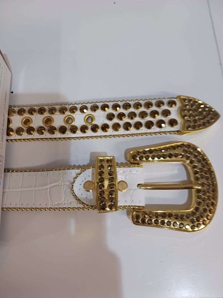 White/Gold Belt