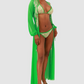 BACCIO Spider Green Gold Long Cover Up