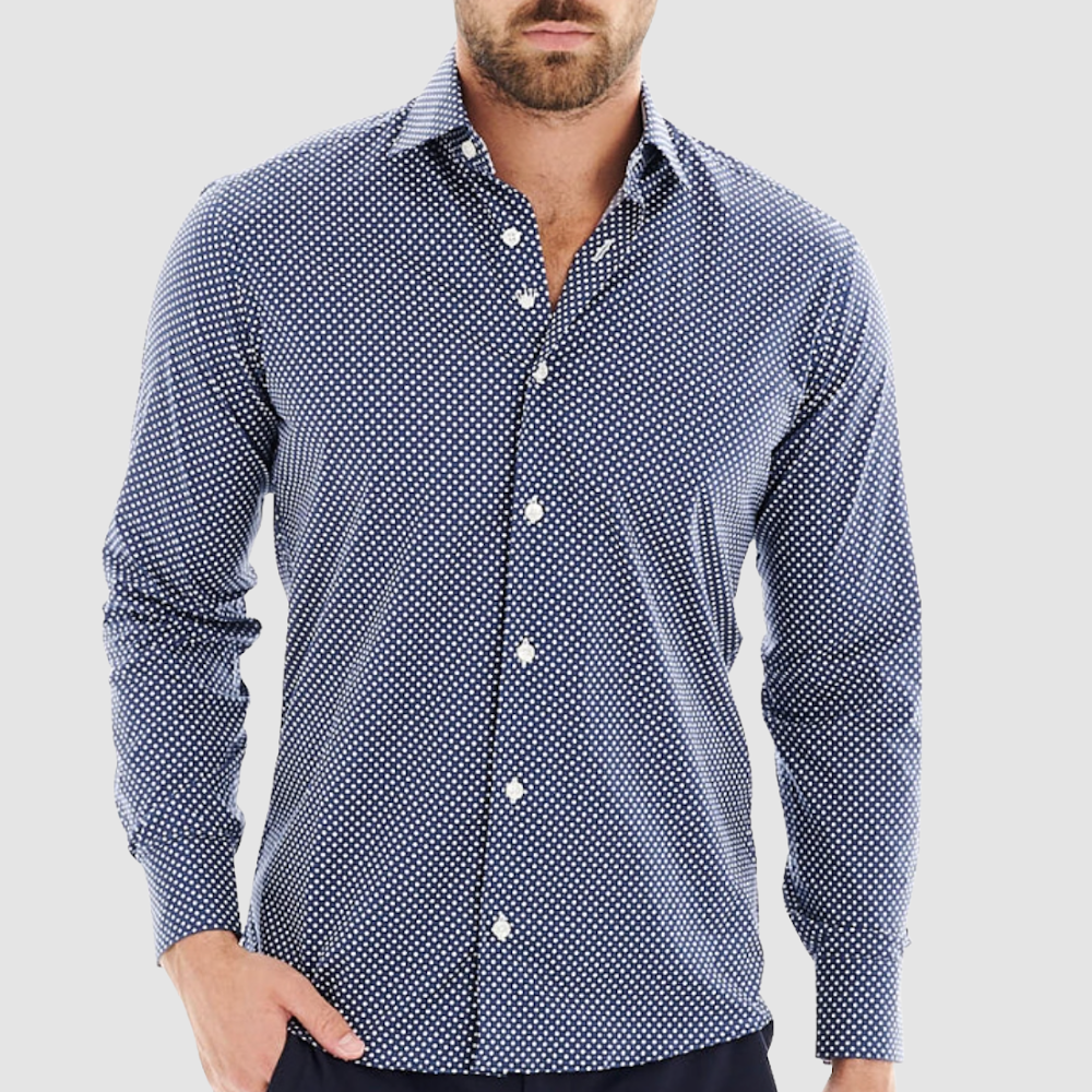BERTIGO Navy Luxury Shirt