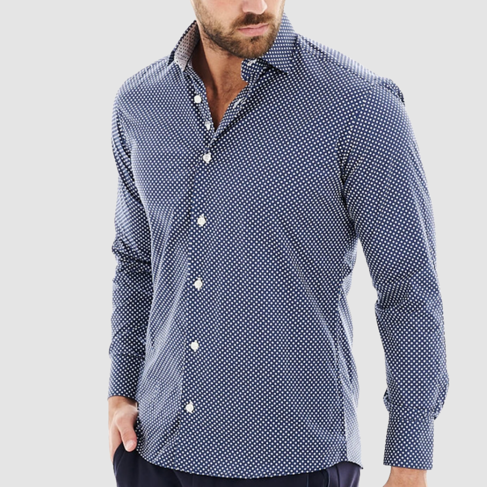 BERTIGO Navy Luxury Shirt
