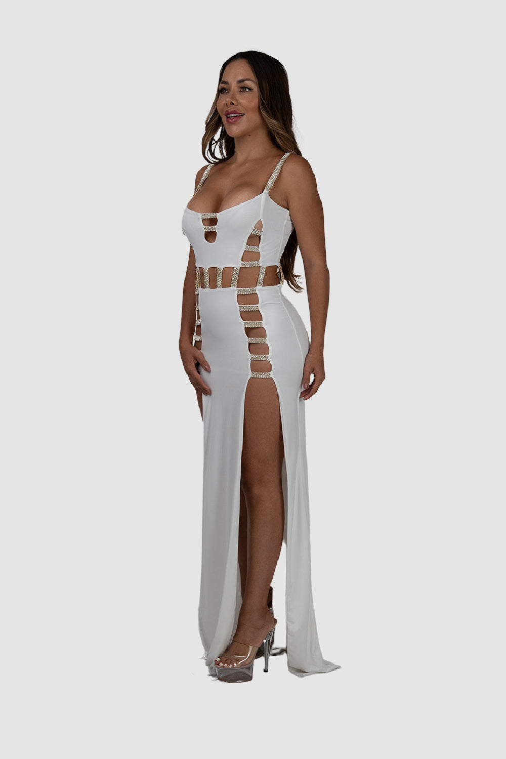 Vie Sauvage Shawna Black/Gold Long Dress