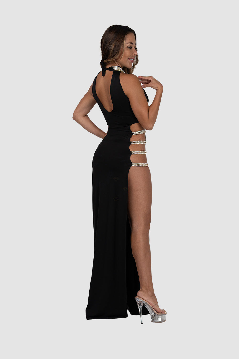 Vie Sauvage Evelina Gown Black W Gold