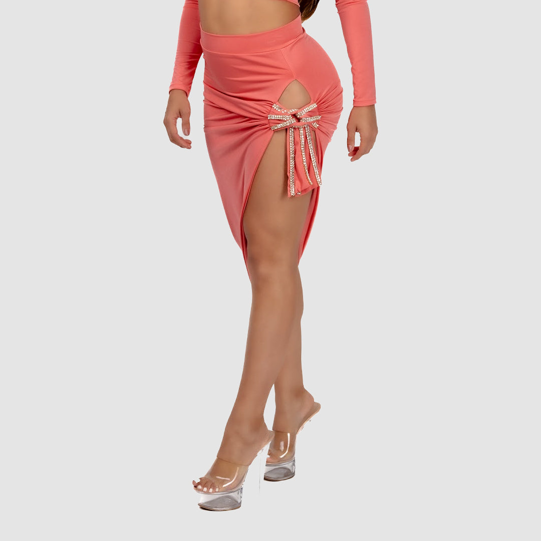 Vie Sauvage Lolita Salmon W Gold Skirt