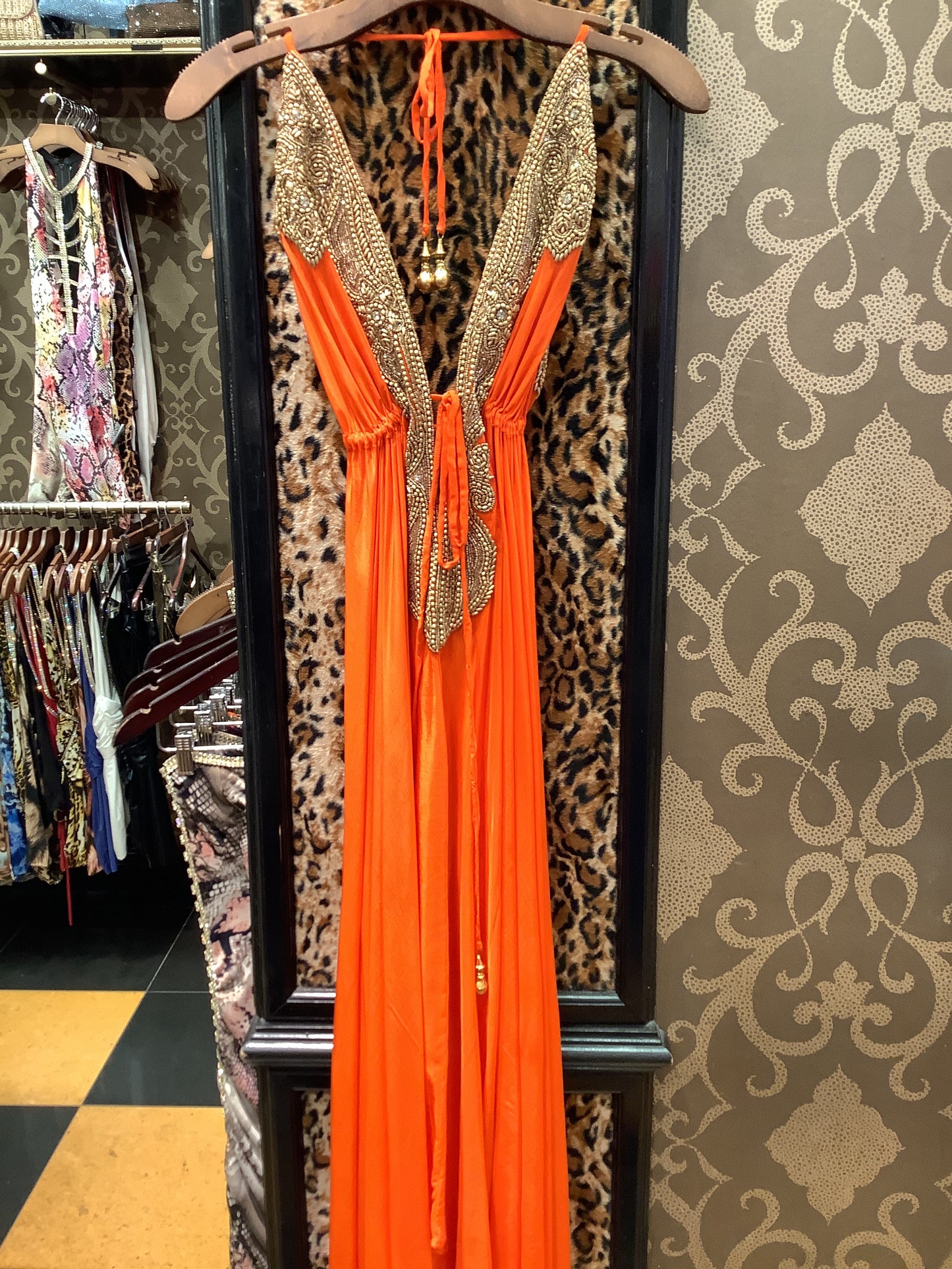 Mallorca Orange Dress