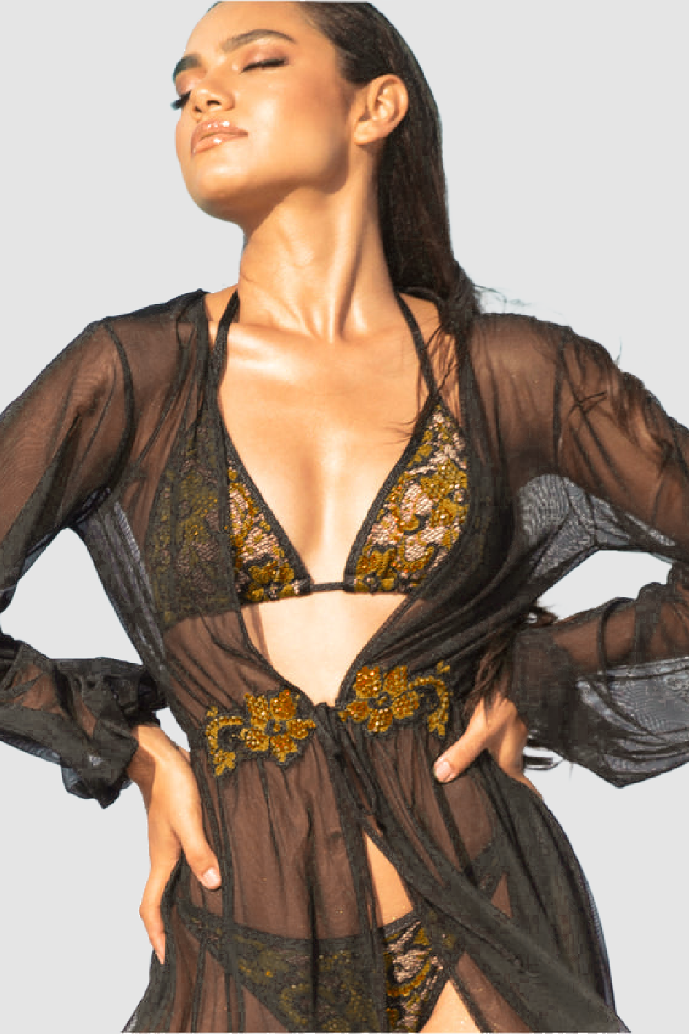 BACCIO Linda Gold Black Cover-Up